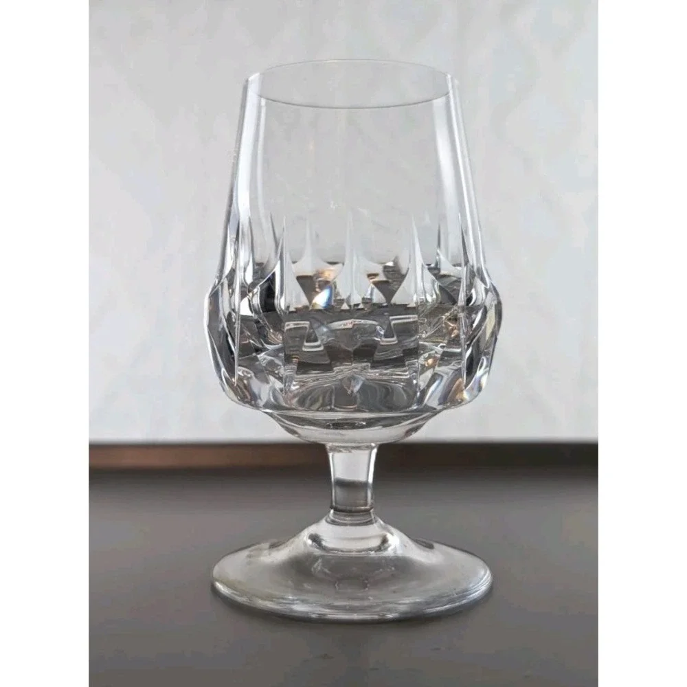 Vintage Bavaria Germany 24% Lead Crystal Mini Brandy Snifters Cordial Set of 6
